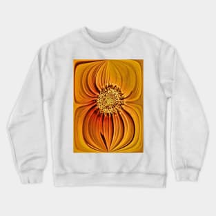 Orange Gazania Design Crewneck Sweatshirt